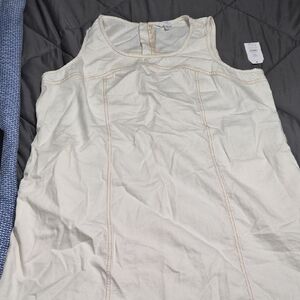 Sleeveless Cream Dress